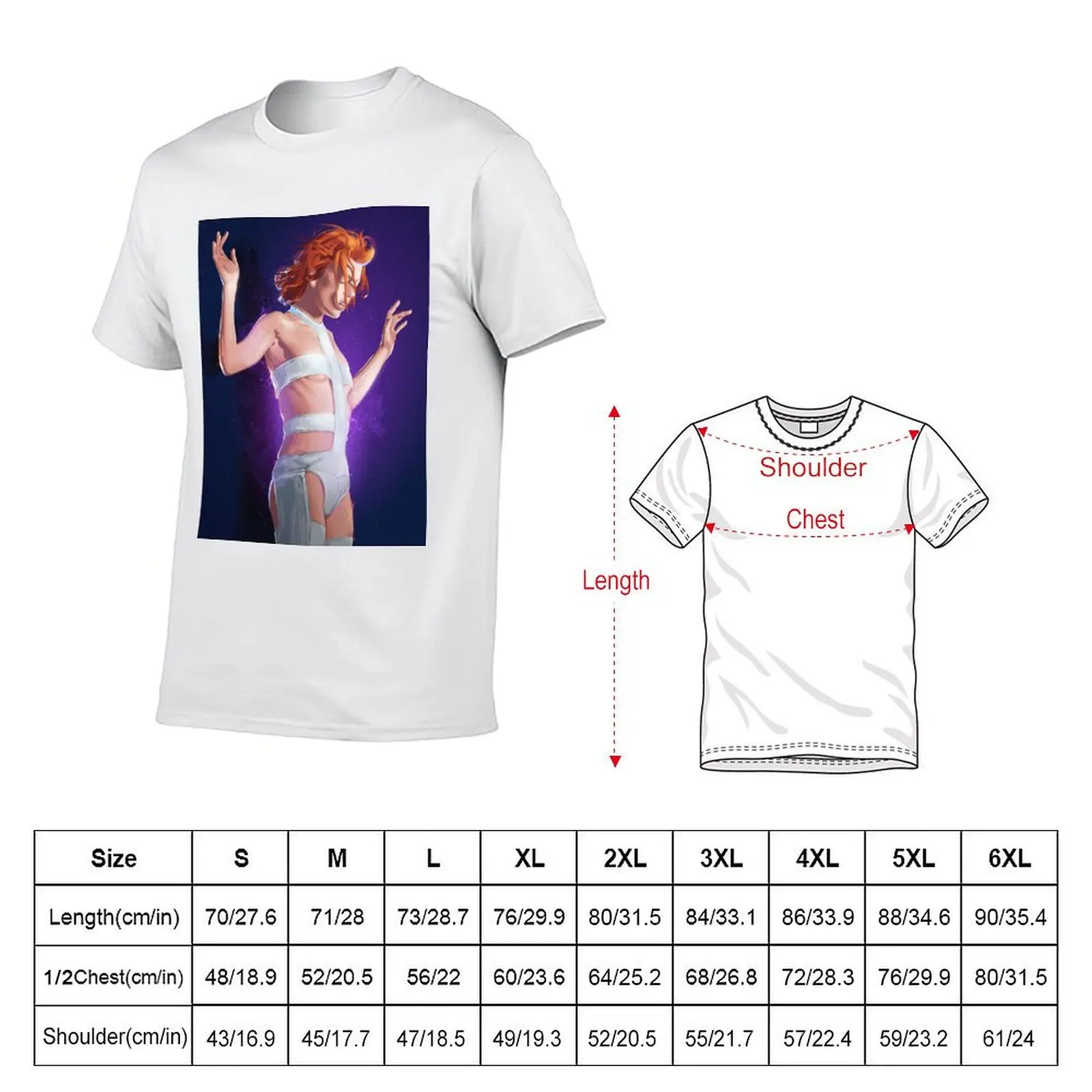 Leeloo T-shirt plain Aesthetic clothing blacks Men's t shirts