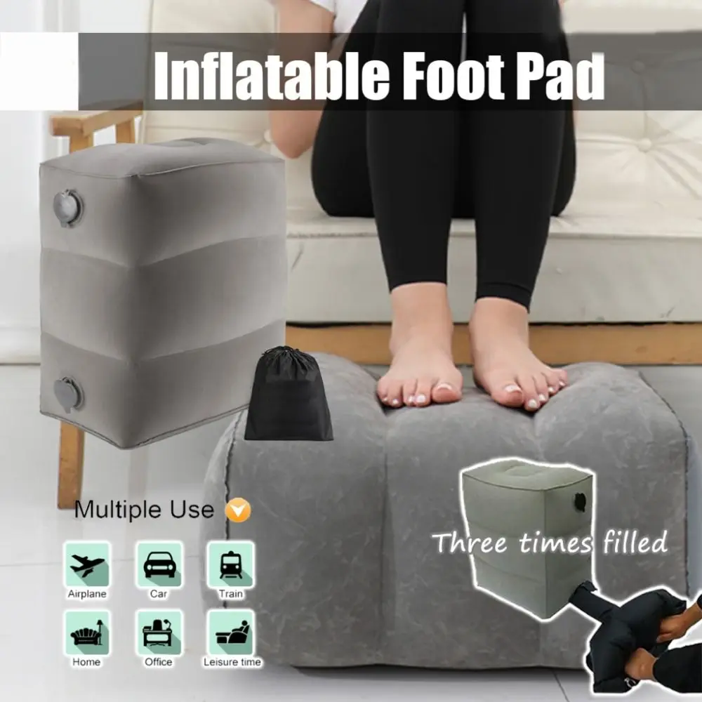 

Hot Foot Rest Inflatable Travel Pillow Leg Support Adjustable Inflatable Foot Pad Footrest Pillow Kids Car Airplane Sleeping Bed
