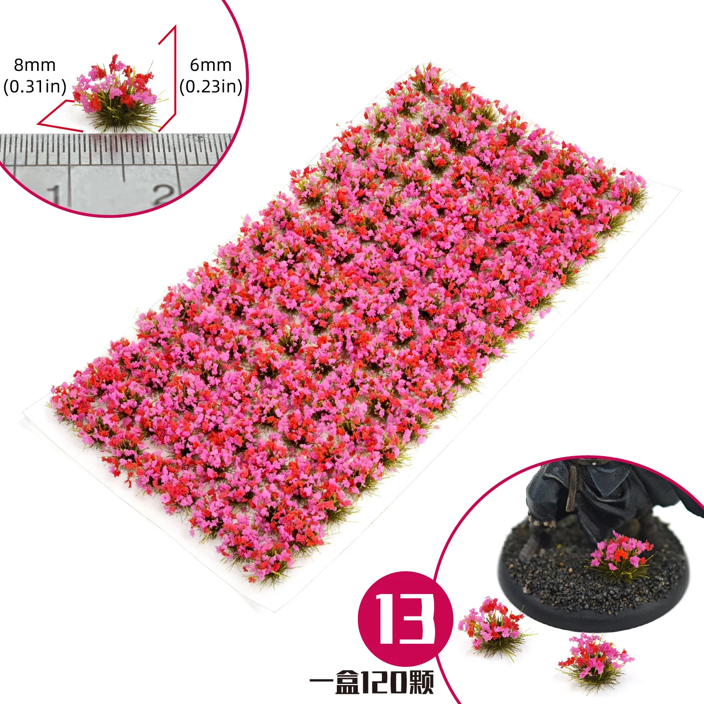 

Miniature Flower Grass Model ABS Plant Materials for Diy HO Railway/Building/Garden Sand Table Landscape Diorama Kits