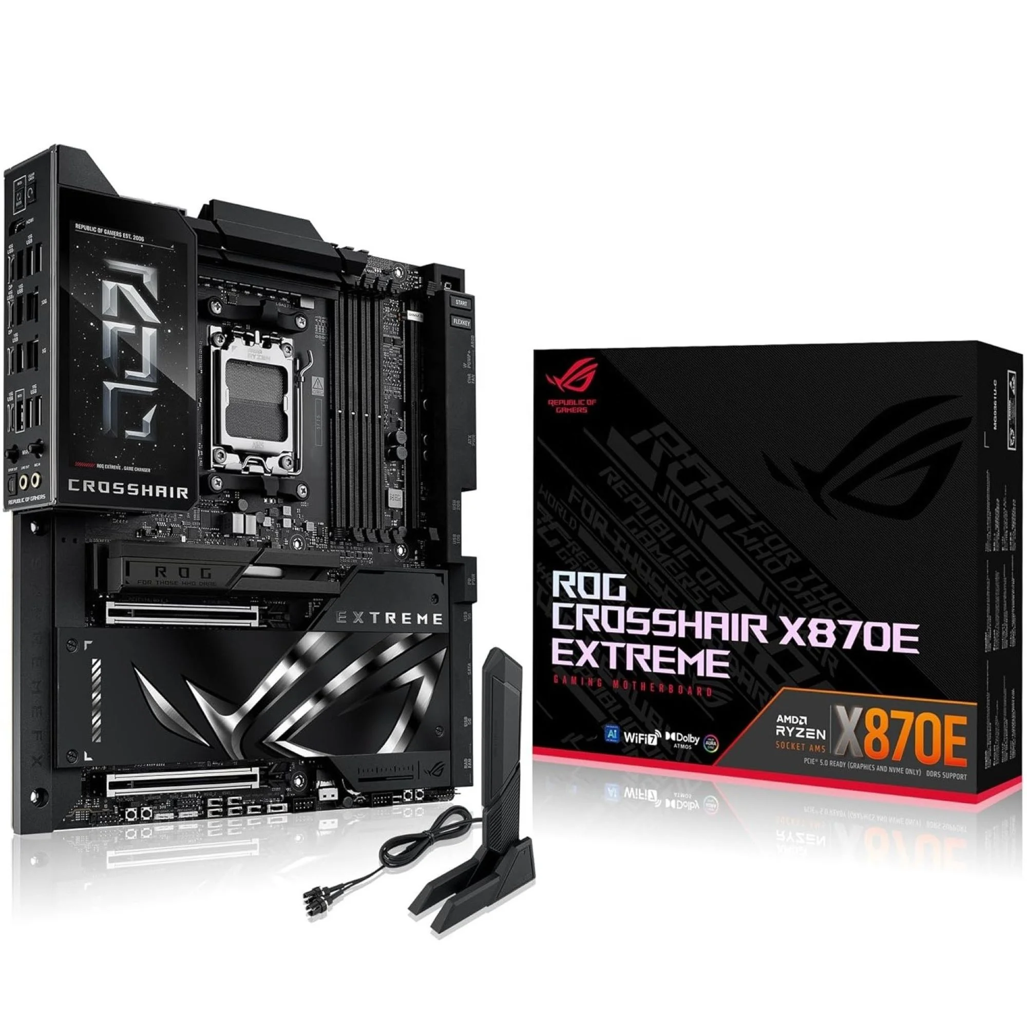 2025 New ROG Crosshair X870E Extreme Motherboard E-ATX AM5 9000 CPU Wi-Fi 7 DDR5 Gaming Motherboard for Advanced AI PC
