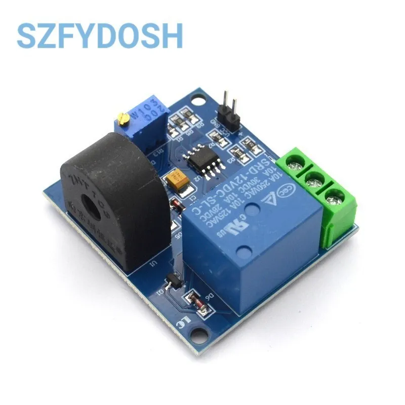 1PCS AC Current Detection Sensor Module 5V 12V 24V Relay Protection Module 5A Over-Current Overcurrent Protection Switch Output