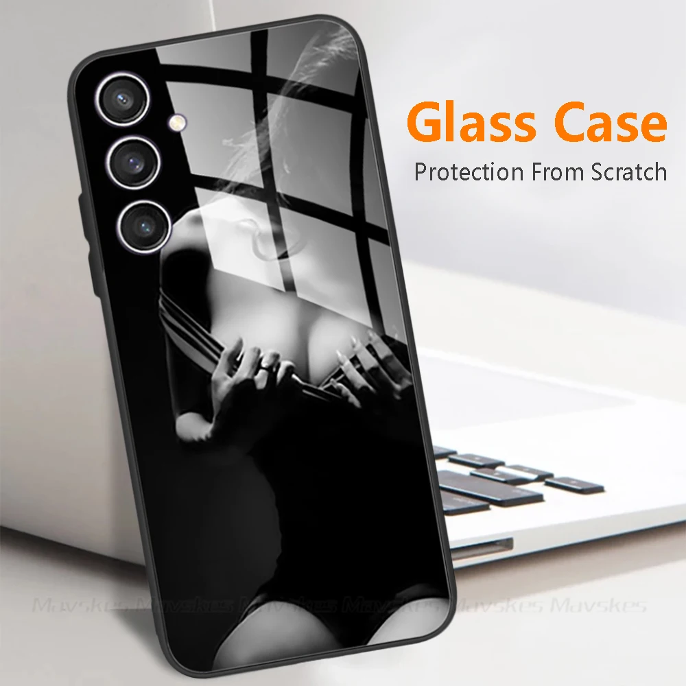 S23FE S23 FE S 23 FE Case Tempered Glass Case Cover For Samsung Galaxy S23 Plus Ultra Phone Cases For Samsung S23 FE S23+ Ultra
