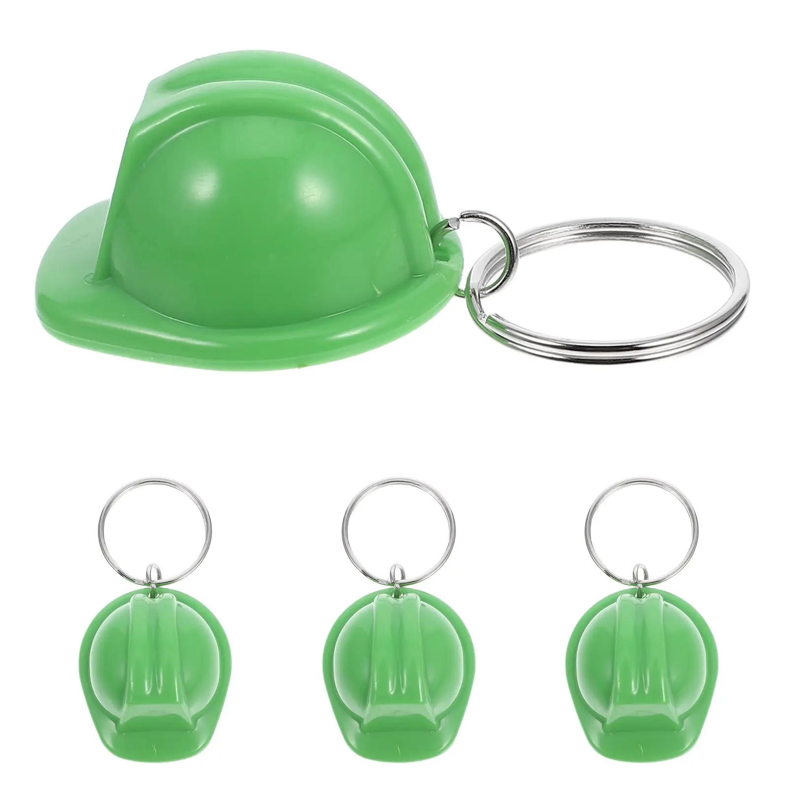 

Construction Hat Keychains Mini Plastic Hard Ornament for Party Supplies Gifts Motorcycle Birthday Engineering