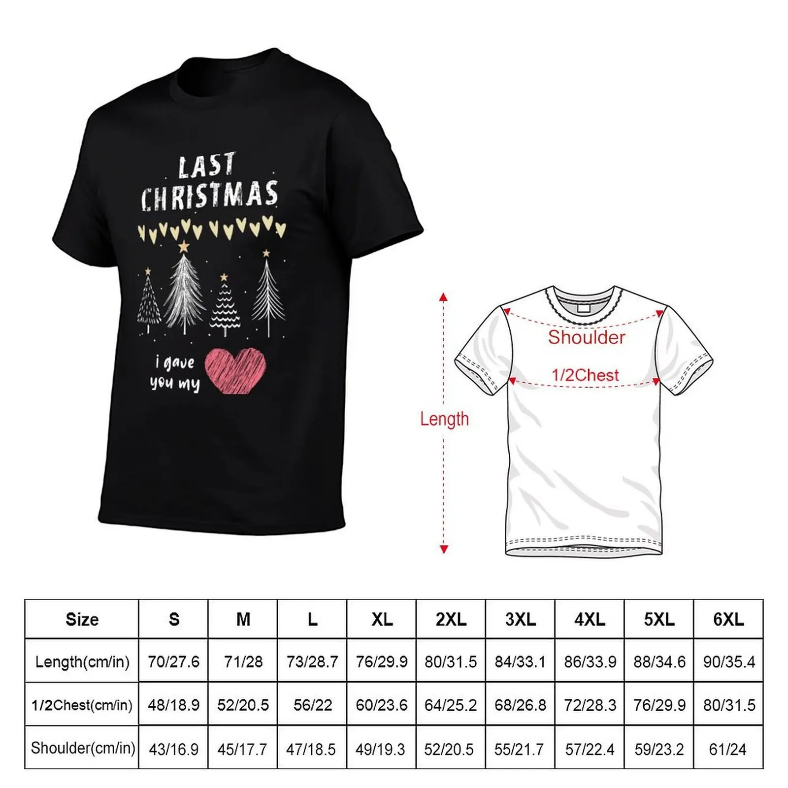 Last Christmas WHAM- Romantic Magical XMAS of Love T-Shirt Soft Cotton Print T-Shirt