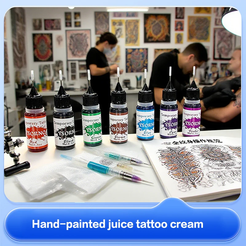Multi-Colors Tattoo Ink Body Art Pigment Professional Beauty Paints Makeup Tattoo Supplies Semi-permanent Liquid Tattoo Paste