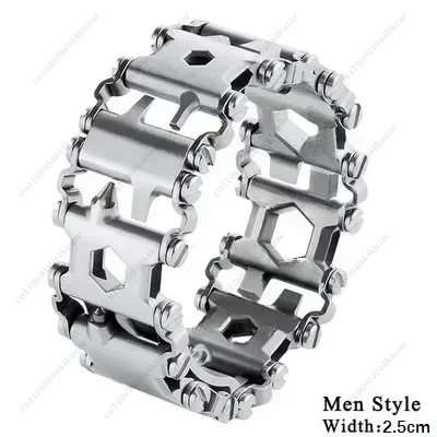 Multifunctional Tool Bracelet, Outdoor Survival Gear for Men, Webbing Accessory