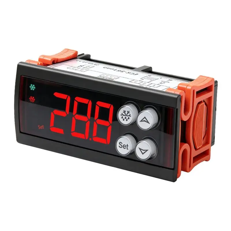 SEWS-Temp Control Thermostat Digital Temperature Switch Controller Heating Cooling NTC Sensor For Freezer Fridge 220V