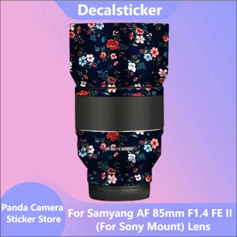 Para Samyang AF 85mm F1.4 FE II calcomanía piel vinilo envoltura película lente de cámara cuerpo pegatina protectora abrigo AF 85/1,4 II AF85F1.4FEII