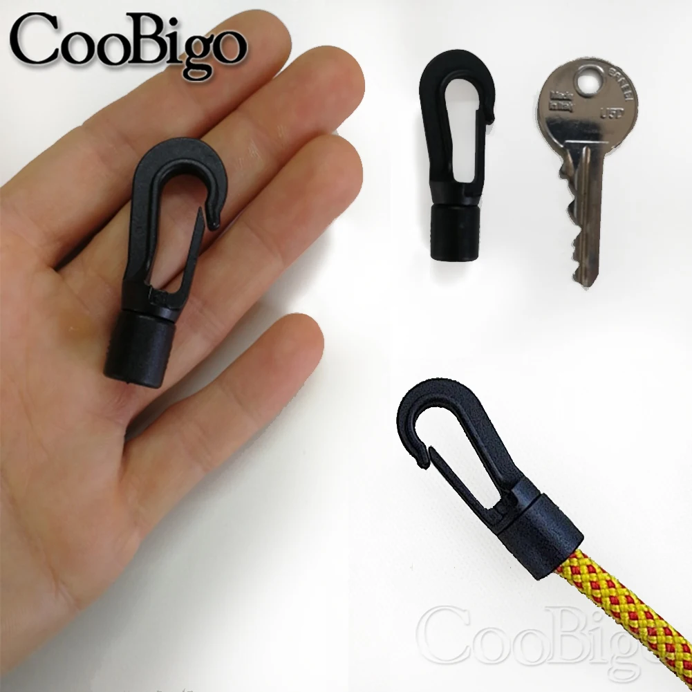 5/50 قطعة حبل مرن هوك شريط مطاطي كليب بنجي صدمة الحبل نهاية السحابة الغسيل الدراجة في الهواء الطلق قارب كاياك اكسسوارات للقوارب #3