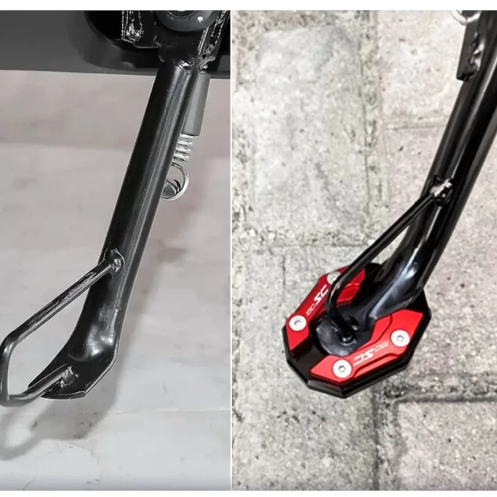 

For CFMOTO CF MOTO 150SC 150 SC CF150SC 2024 2025 2026 Motorcycle Kickstand Foot Side Stand Extension Enlarger Support Plate Pad