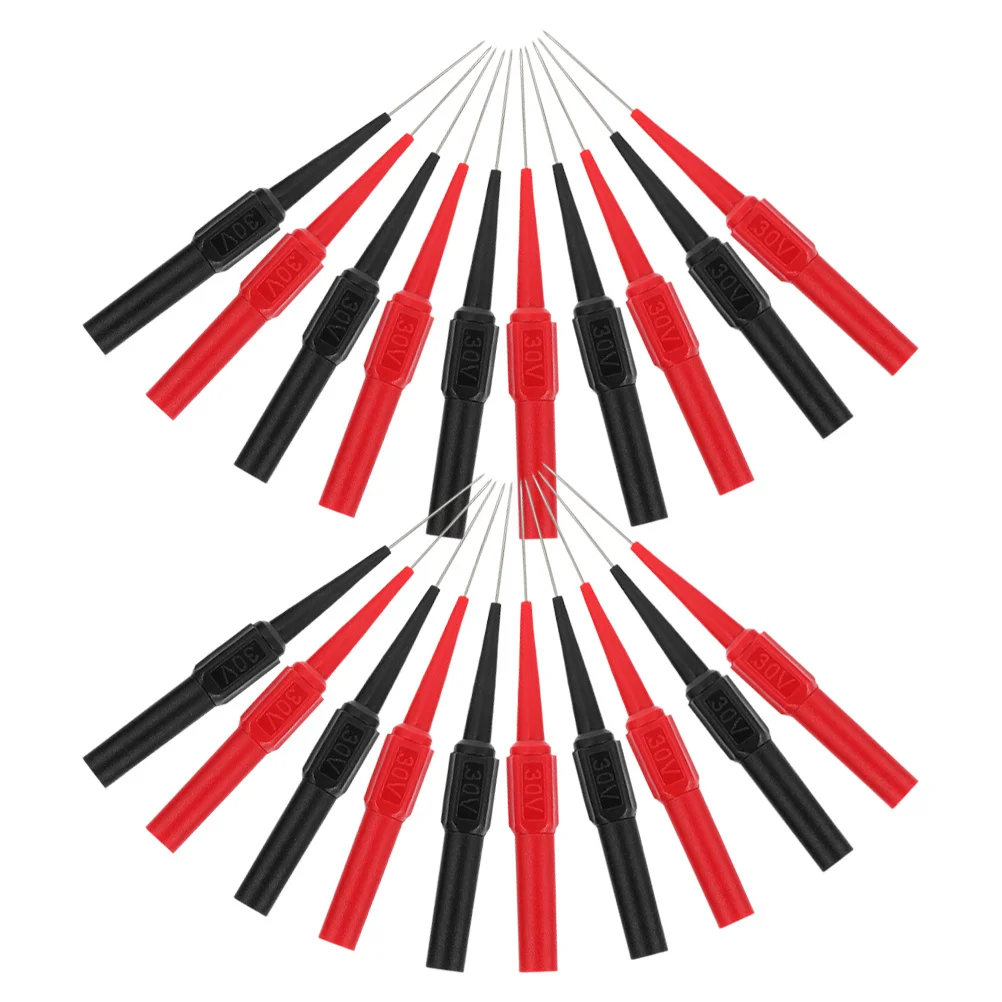

20pcs Piercing Test Probe Needles Fine Tip For Insulation Penetration Multimeter Testing Tools Electrical Repair Needle Set