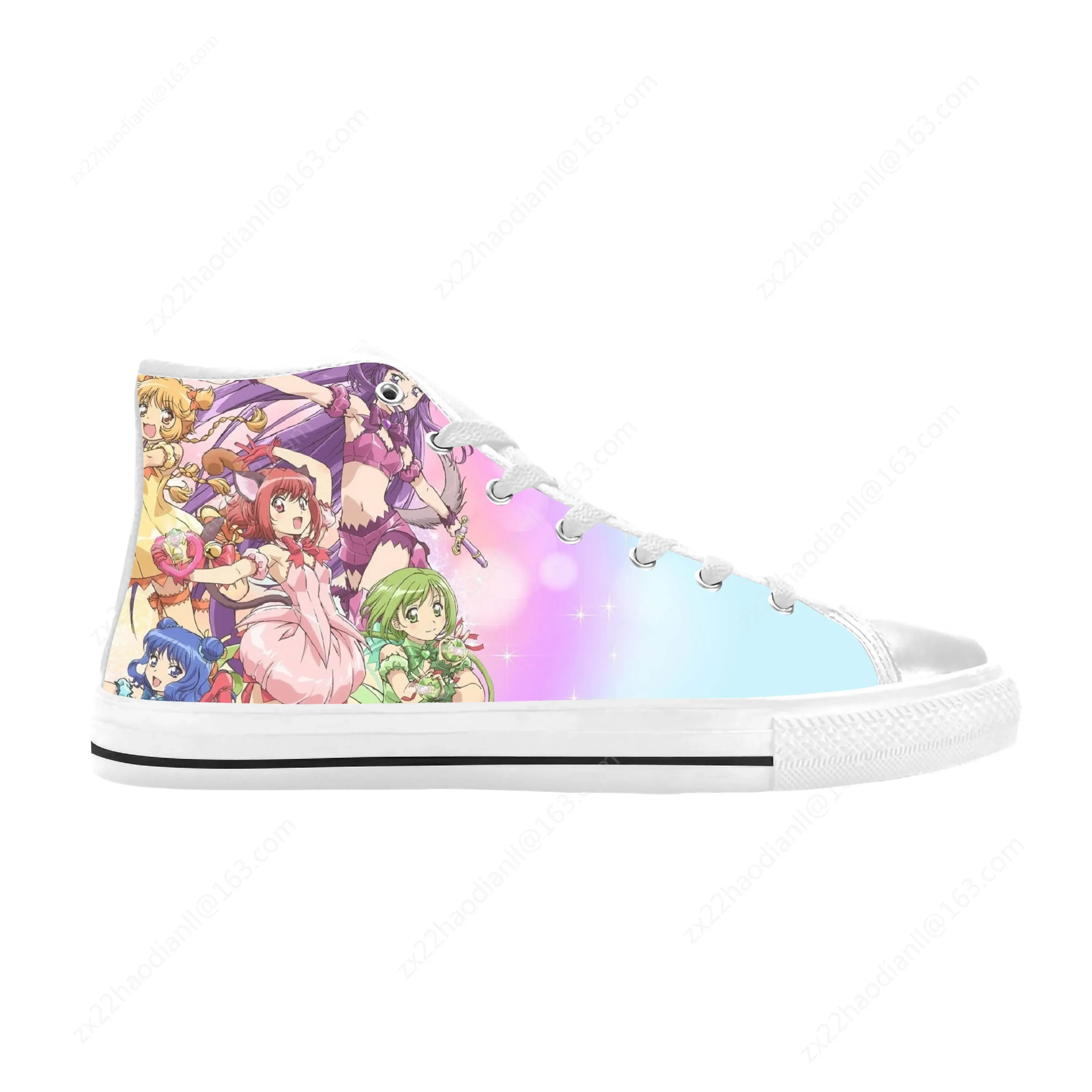 Tokyo Mew Mew Japanese Anime Cartoon Manga Comic Casual Cloth Shoes High Top Comfortable Breathable 3D Print Men Women Sneakers