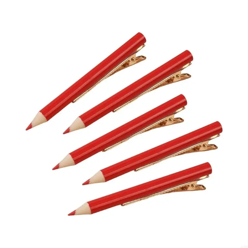 Elegant Pencil Flat Clip Hairpin Barrette Large Size for Bunches Girl Headwear