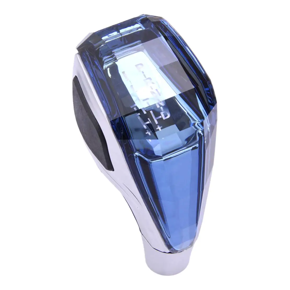 Automatic Car Crystal Handle With Touch Motion Activated LED Gear Shift Knob Head Universal