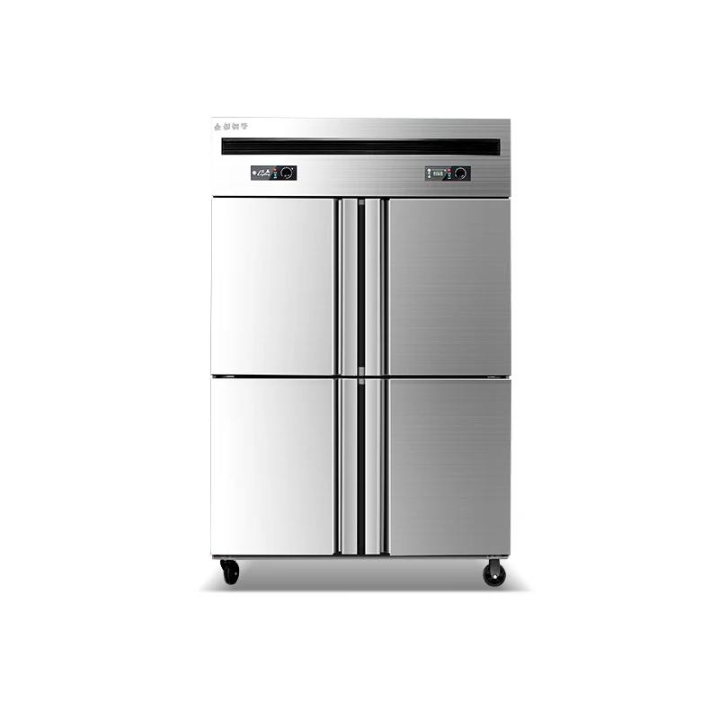 Four-door refrigerator commercial refrigeration frozen kitchen fresh-keeping cabinet