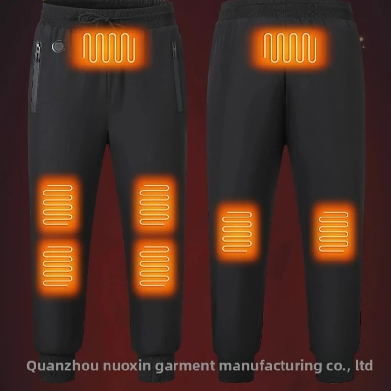 

Зимние мужские термобрюки с подогревом - утепленные хлопковые повседневные и спортивные брюки с питанием от USB