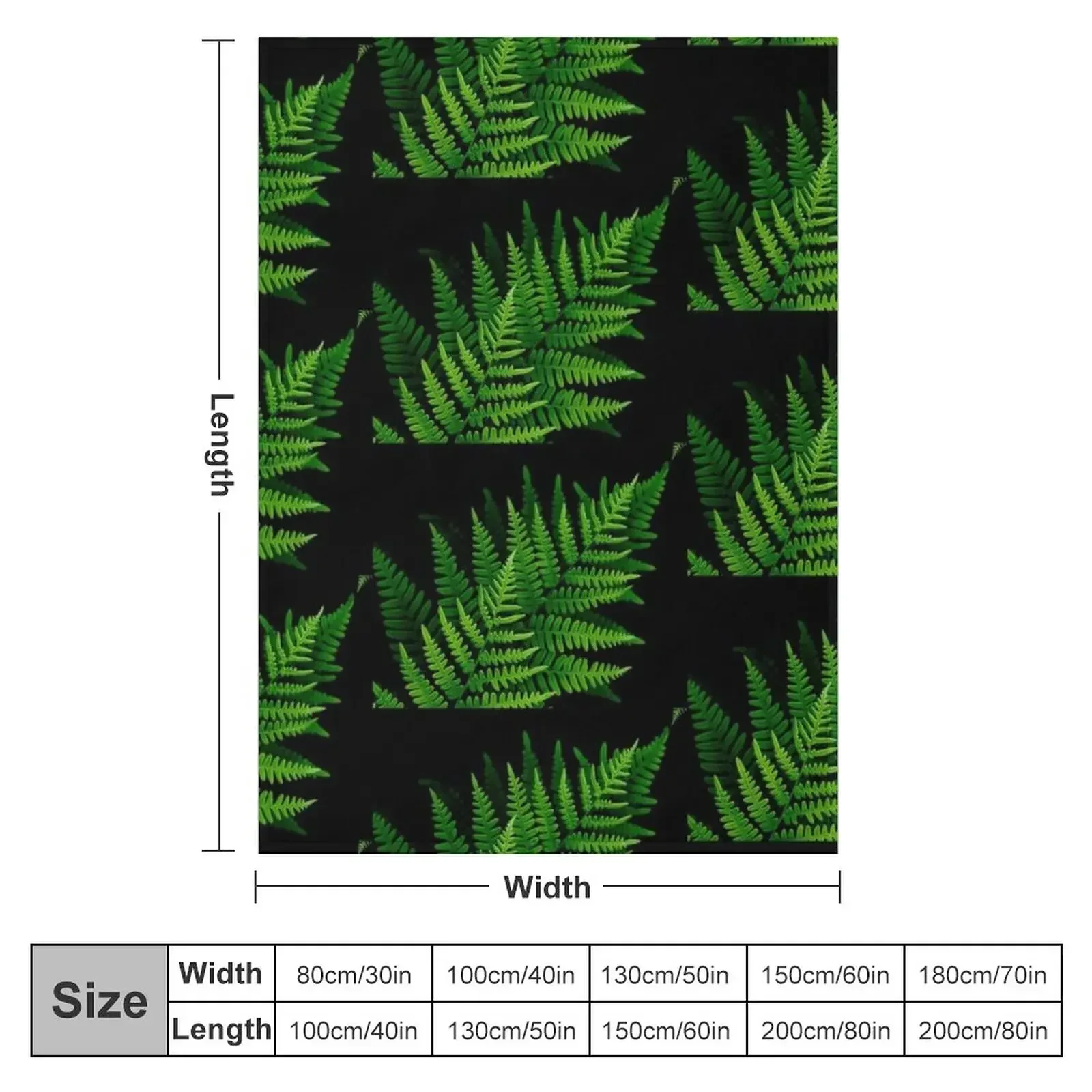 fantastic fern fronds Throw Blanket for winter blankets ands Moving Blankets