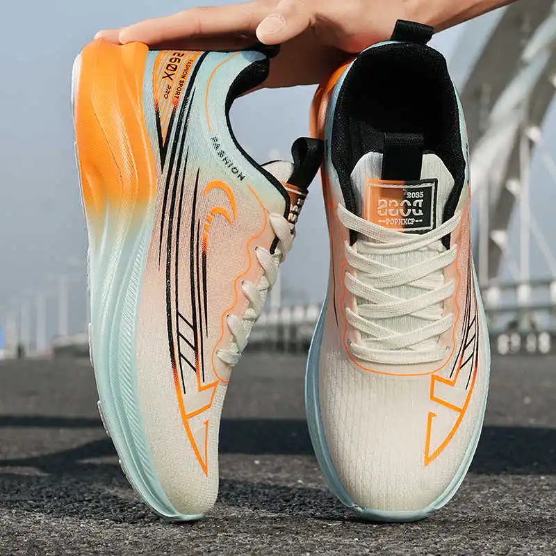 Męskie buty na platformie, duże rozmiary, tkane modne sneakersy męskie, białe sportowe płaskie buty szkolne, bestseller.