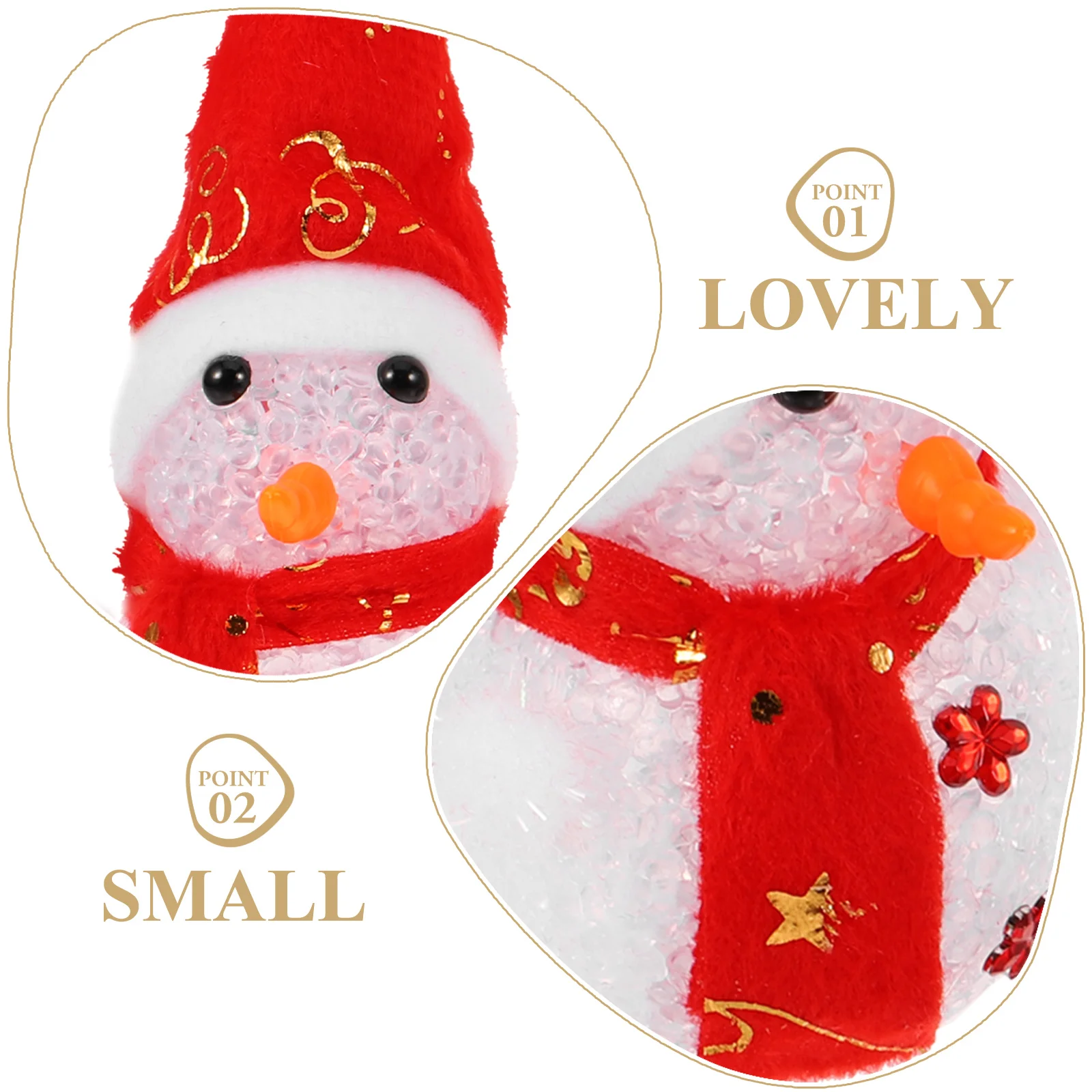 светящиеся рождественские снеговики