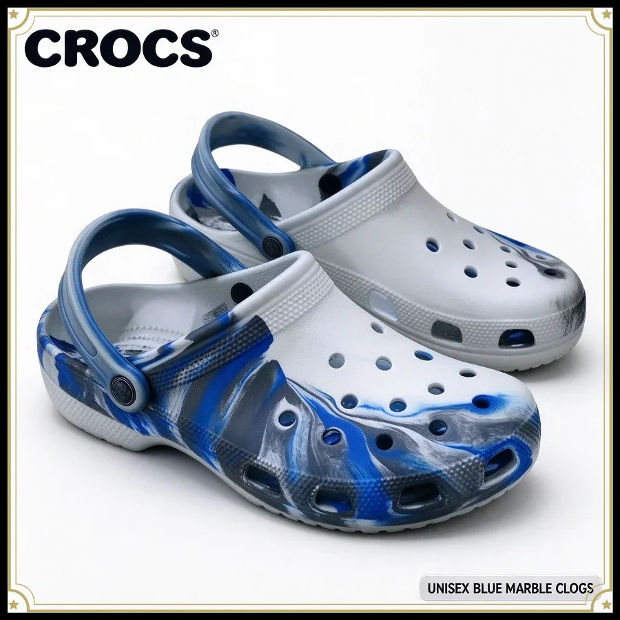 Crocs Classic Star Color Versatile Hole Shoes Trendy Men and Women Couples Non-slip Casual Beach Cool Slippers