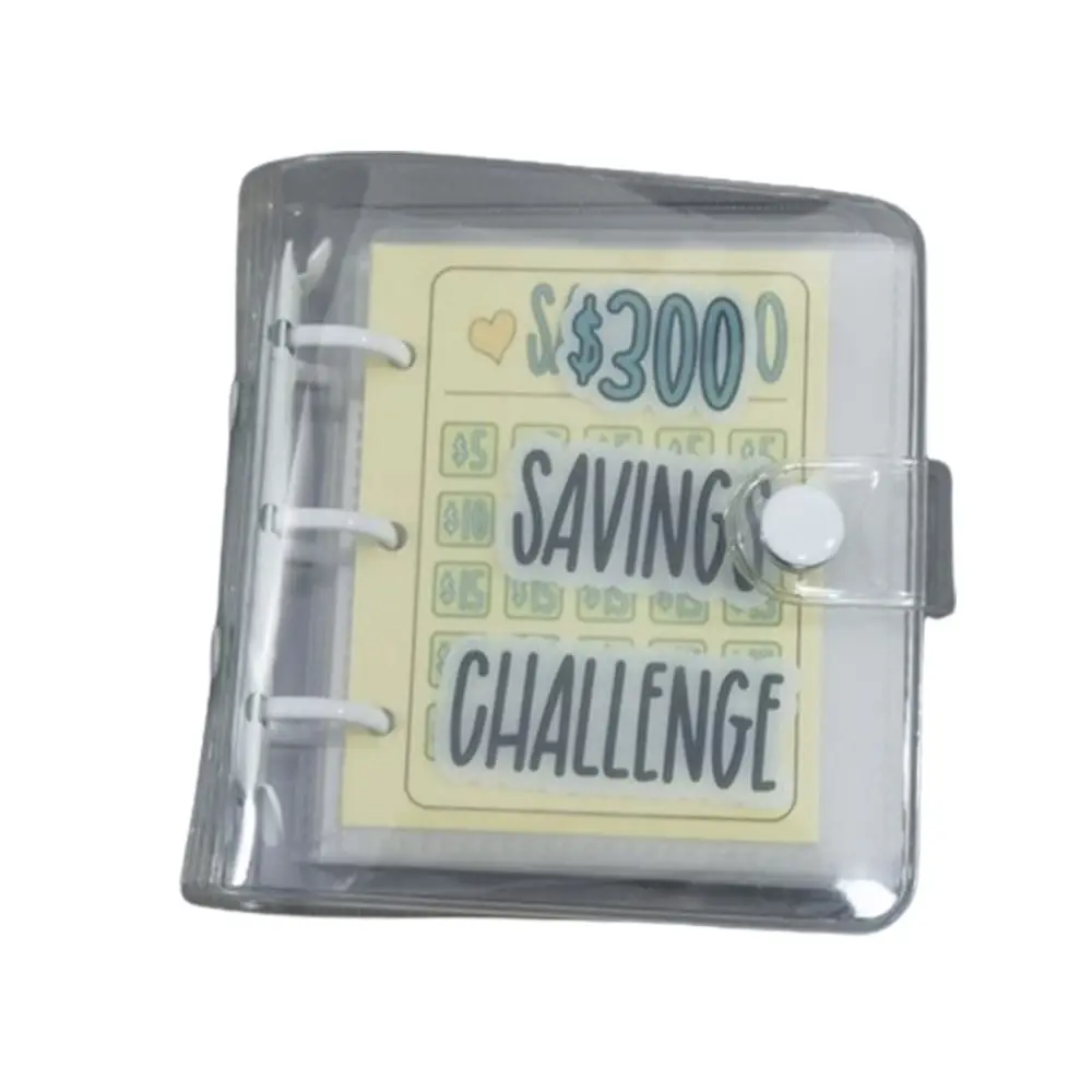 Mini ประหยัดเงิน Binder PVC $150/300/500/1000 Mini Budget Binder ฉีกขาดเงินสดซอง Savings Challenges หนังสือเด็ก