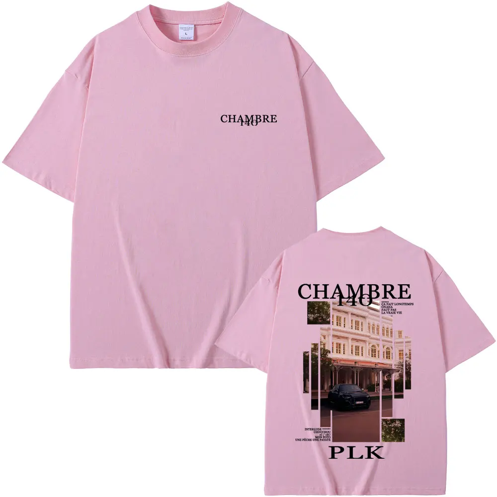 Rapper PLK Chambre 140 Album Graphic T-shirt Men Women Hip Hop Fashion Pop Music T-shirts Men's Casual Cotton Vintage T Shirts