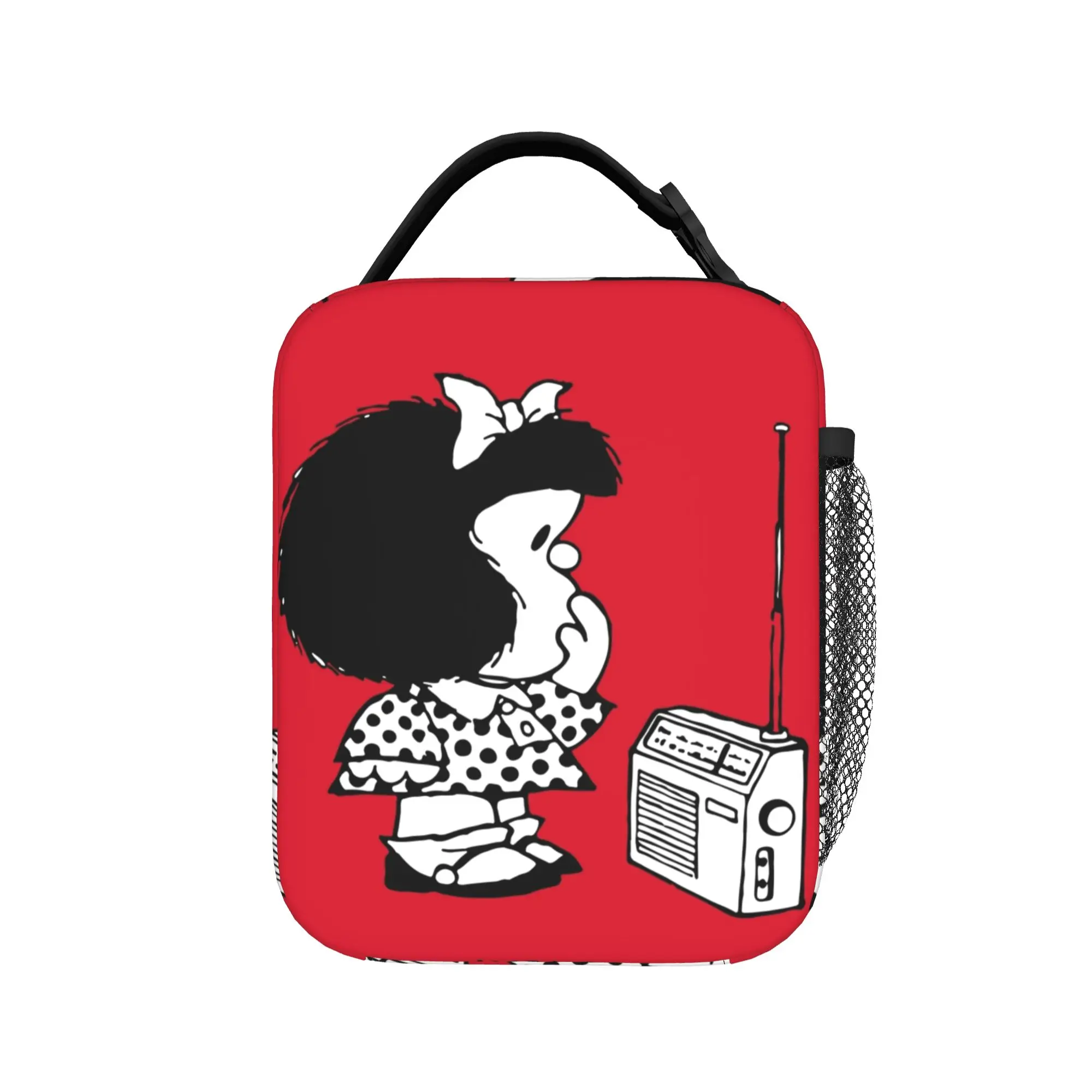 Mafaldas Insulated Lunch Bag Large  Meal Container Cooler Bag Tote Lunch Box Work  Picnic Food Handbags