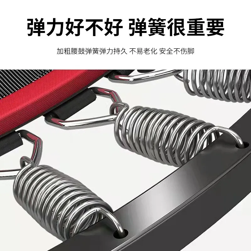 Bounce Bed Fitness Home Floor Armrest Folding Outdoor Trampoline Portable Fitness Equipment Trampolines Body Building
