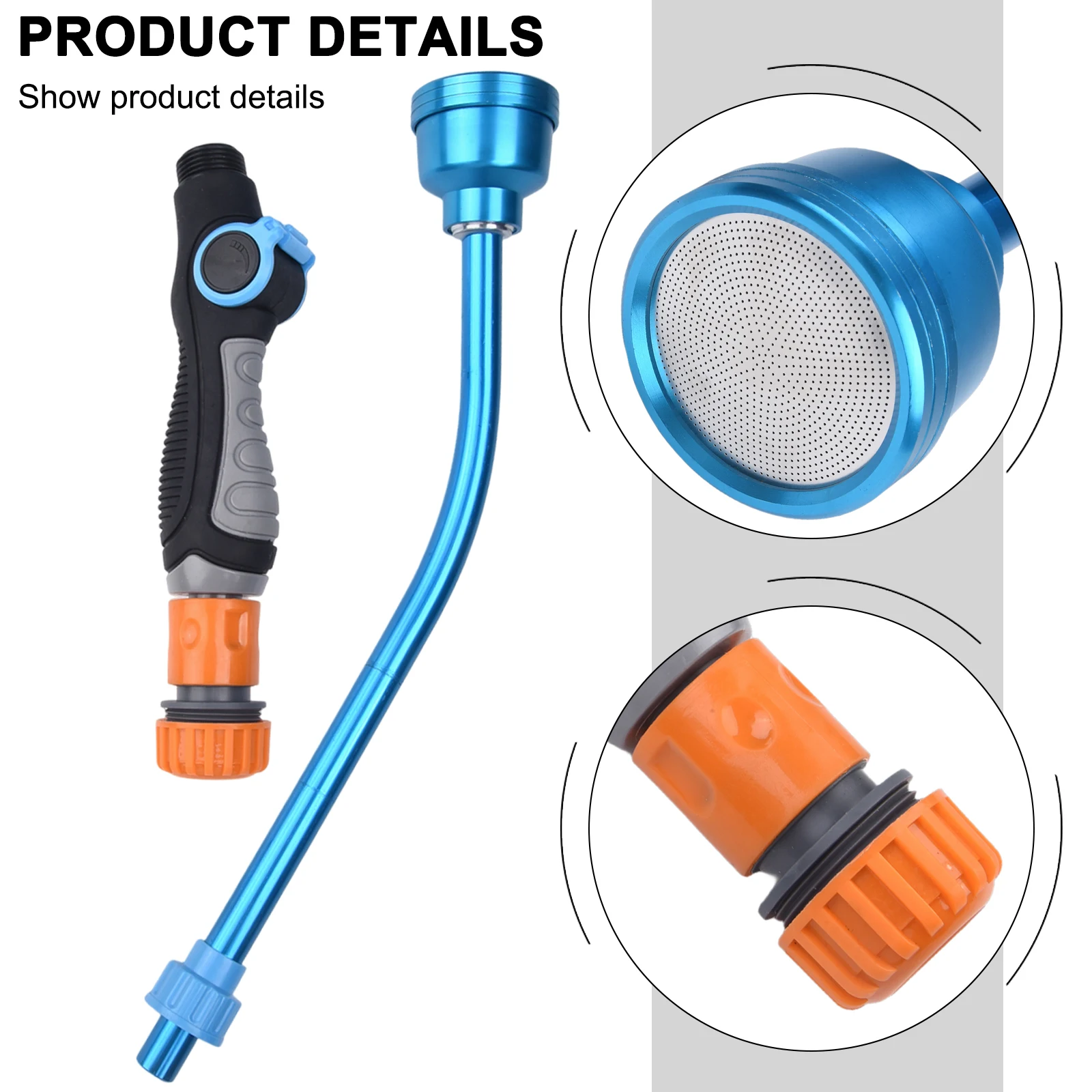19.48 Inch Aluminum Sprayer with 1000 Hole Nozzle and On Off Button for Adjustable Watering Intensity Plant Types