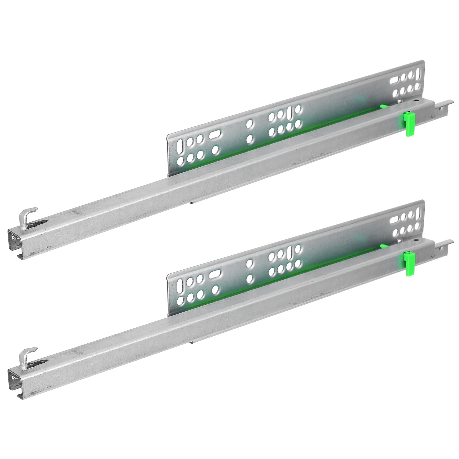 

Buffer Drawer Slides Full Extension Metal Glides Smooth Silent Close Replacement For Household Furniture Bottom Mount