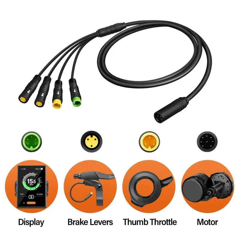 For Bafang central motor main line EB BUS1T4 waterproof cable for BBS G340 G320 BBSHD