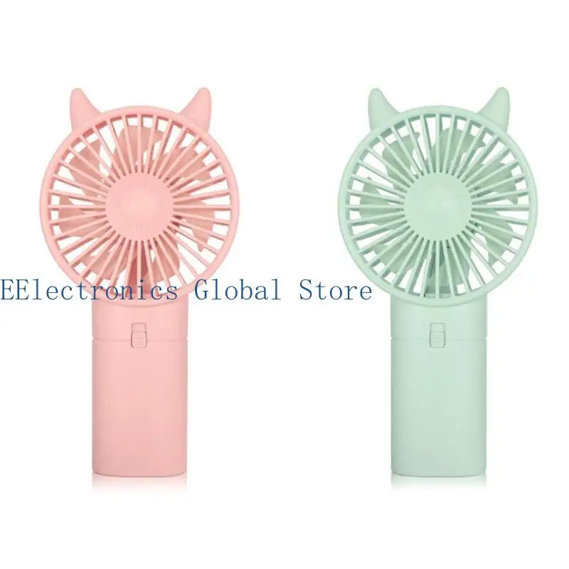 Kipas Genggam Mini 462B Desain Lucu untuk Anak Perempuan Bergaya Bepergian Dalam Ruangan Luar Ruangan