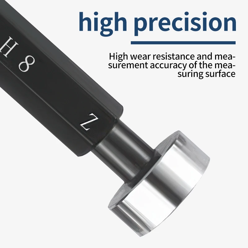 1PCS H8 Φ2-60mm Smooth Plug Gauge GO and NOGO Inner Diameter Gauge Hole Gauge Plain limit gauge Measuring Tool