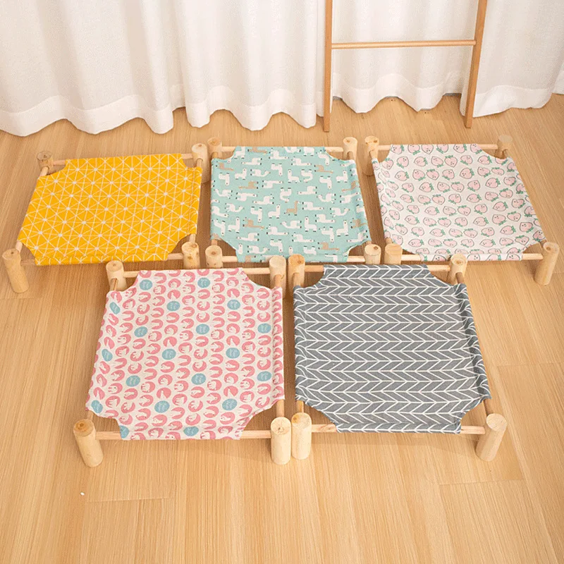 

Pet bed pine cloth Cute Heightening design all-season Can disassemble and wash the bed for cats and dogs