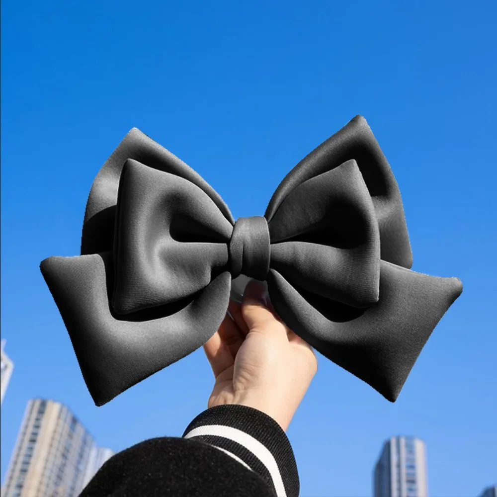 

Cute Cloth Helmet Bowknot 12 Colors Bowknot Helmet Headwear Cloth Satin Ribbon Bow Helmet Accessories