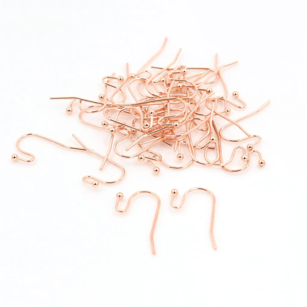 100 sztuk/partia 21x16mm DIY kolczyki ustalenia kolczyki zatrzaski haki armatura DIY tworzenia biżuterii akcesoria mosiądz hak... — zdjęcie 7