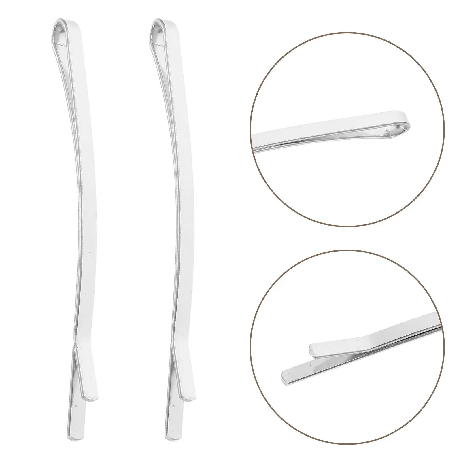 

100Pcs Metal Bobby Pin Simple Hair Clip White Decorative Hairpin for Wedding Party Daily Use Metal Hair Accessories