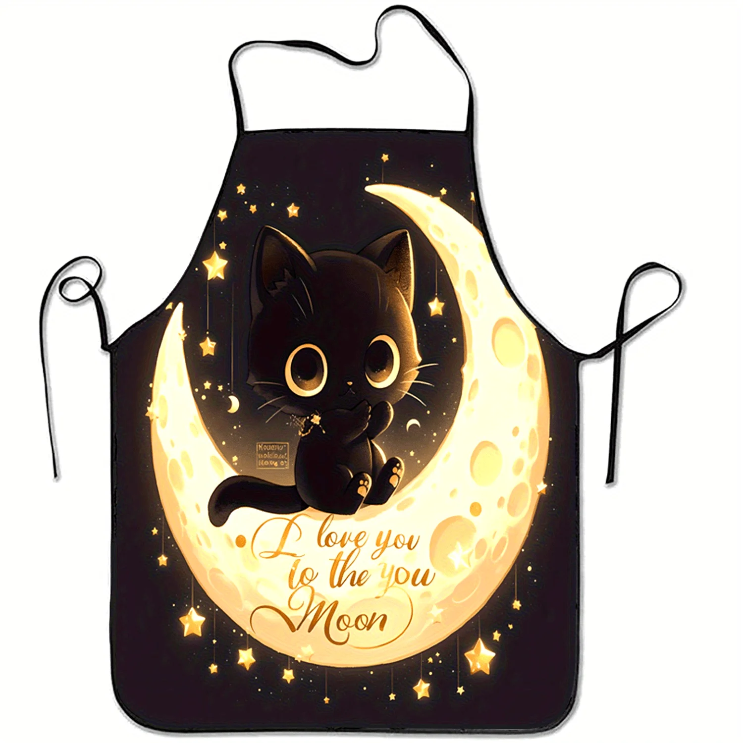 Mom'S Home Cooking - Avental de Gato Preto Fofo com