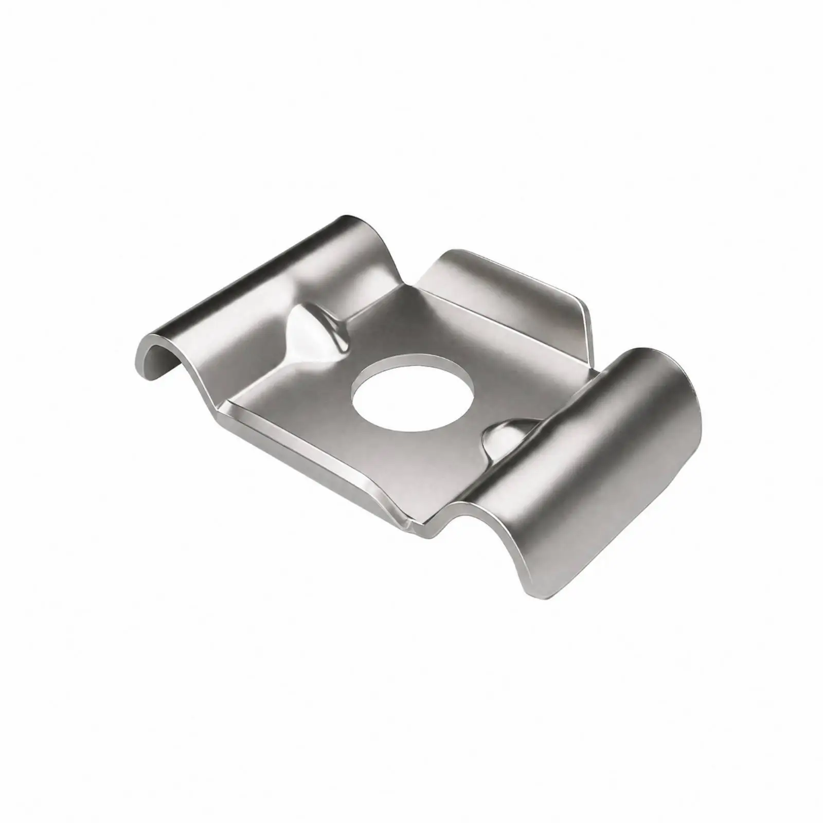 Fence Panel Fixing Clip 304 SS Cast Butterfly Design Adjustable 28-32mm Opening for Wire Mesh Fence on Posts
