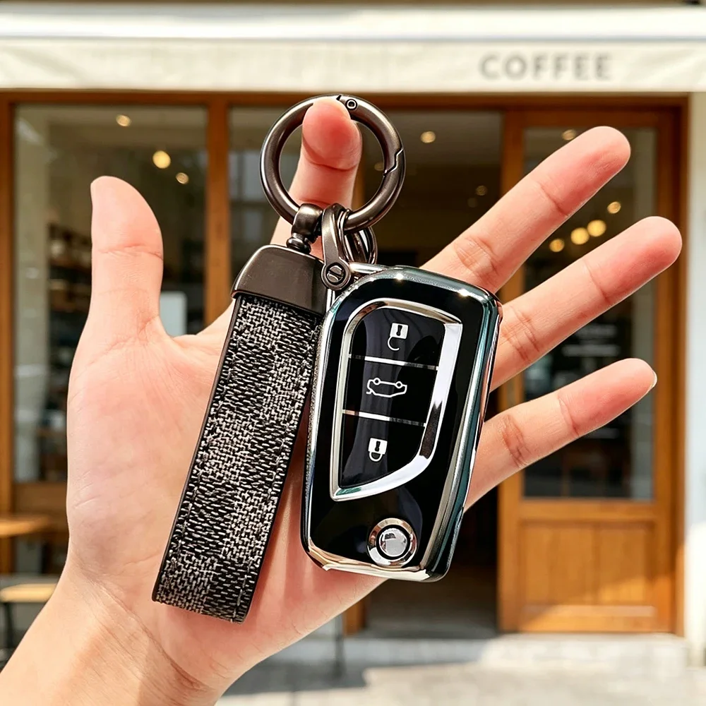 2 3 4 Tasten TPU Autoschlüssel-Hülle für Toyota Camry RAV4 Fortuner Hilux Auris Corolla Avensis Verso Yaris Aygo Scion TC