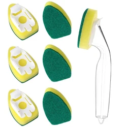 Dishwand Refill Replacement Heads Sponge Brush Dish Scrubber Pads For Kitchen Sink Cleaning Brushes Kitchen Cleaning Brush