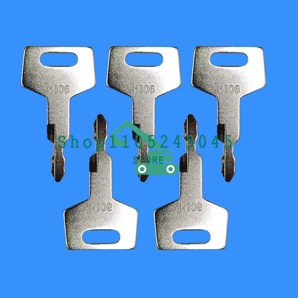 1/5/10PCS Ignition Keys H806 for Takeuchi Excavator Track Loader BU1698X2 Open Door Lock Key New