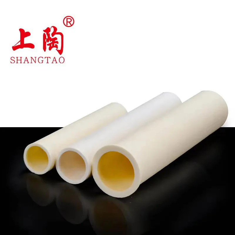 High Temperature Resistance Mullit Ceramic Threaded Tube Porcelain Insulation Parts