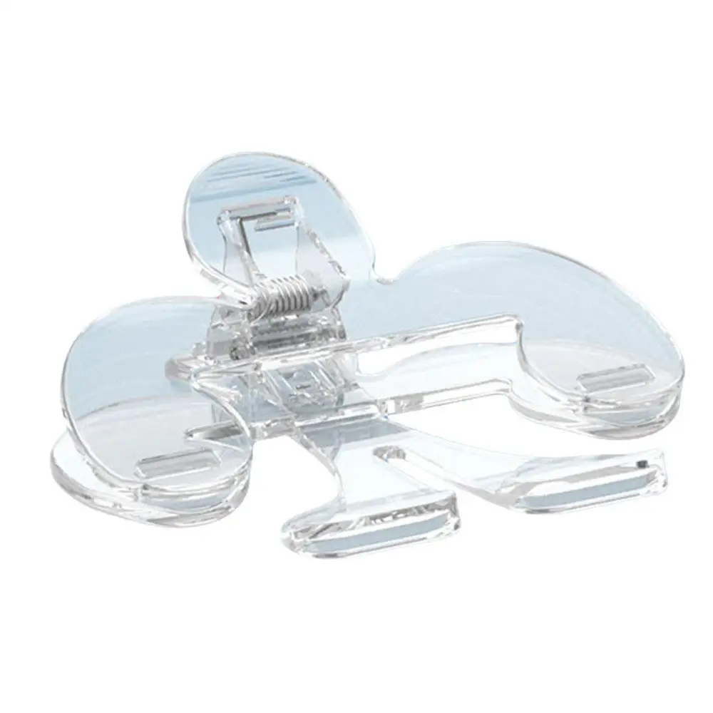 1PC Transparent plastic book clip simple reading aid fixed book holder Bookmarks creative design practical note holder