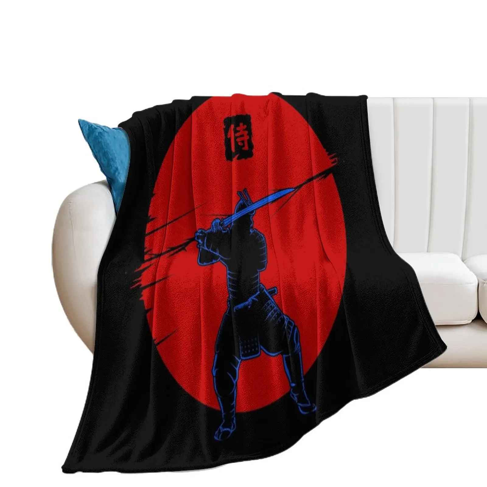 Cyber Samurai Throw Blanket Shaggy Hairys Decorative Beds For Sofa Thin Blankets