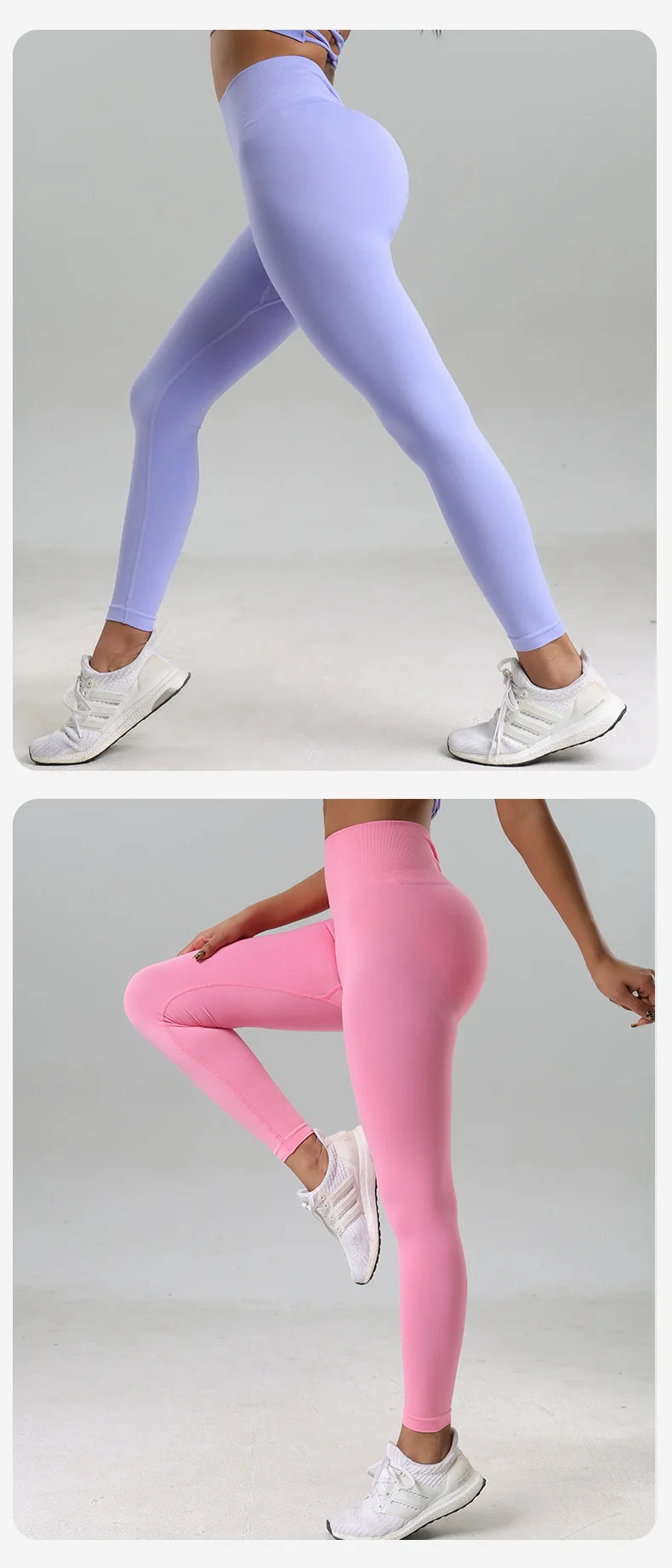 � ​ High-Waist Push-Up Yoga-Leggings, Workout-Leggings für Damen, Fahrrad-Yoga-Mode, Elastische V-Taille, Schlankmachende Sportbekleidung ​ ​ – Detail 9