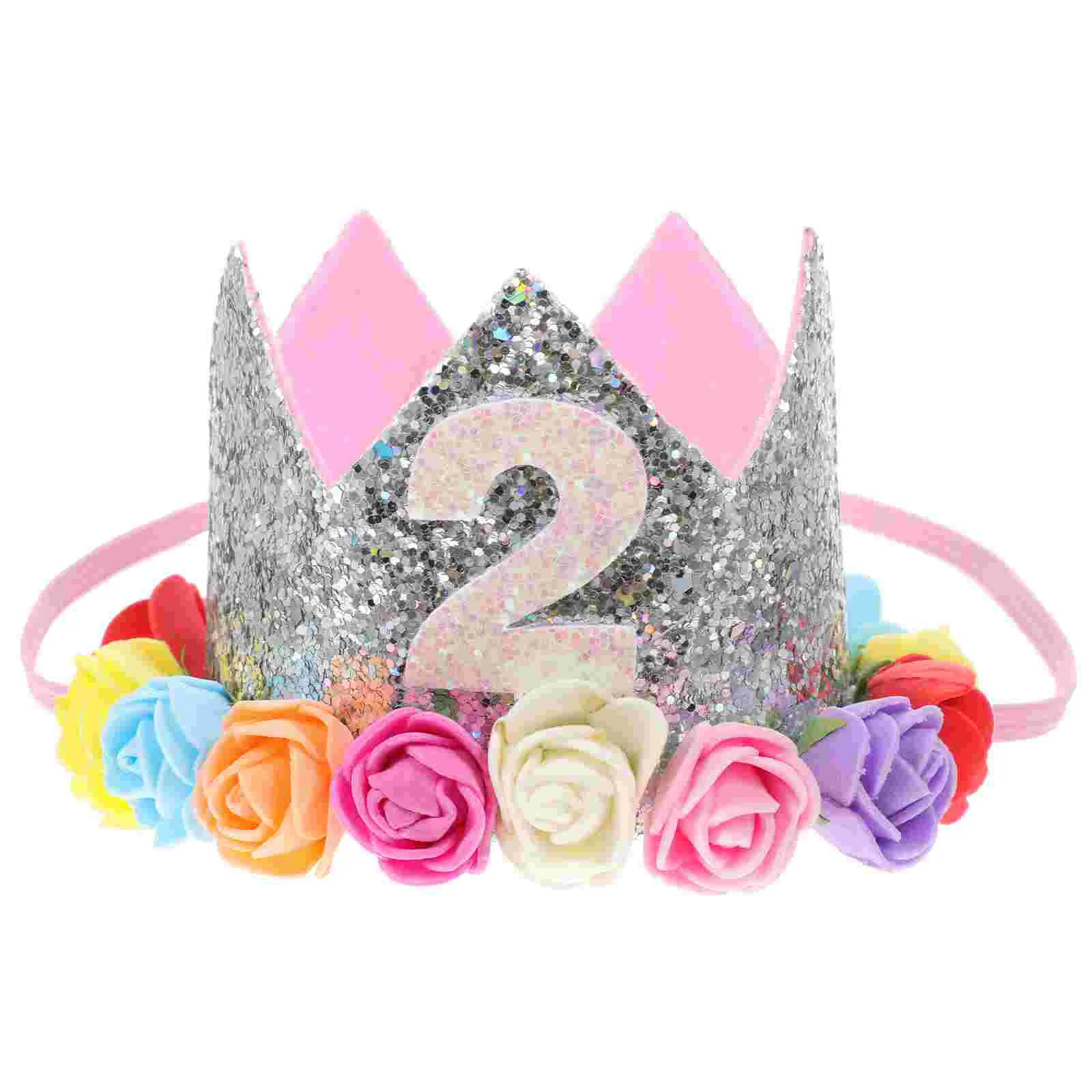 

Hat Artificial Flower Baby Girl Party Supplies Toddler Birthday Gold Powder Cloth for Accessories