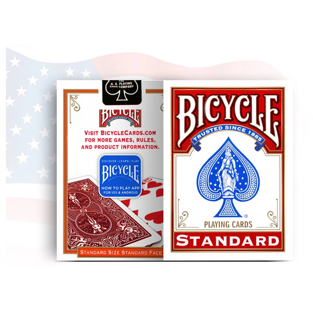 Usa Blauw/Rood Fiets Papier Speelkaarten Rijder Terug Standaard Decks Poker Kaarten Games Goocheltrucs Standaard Decks