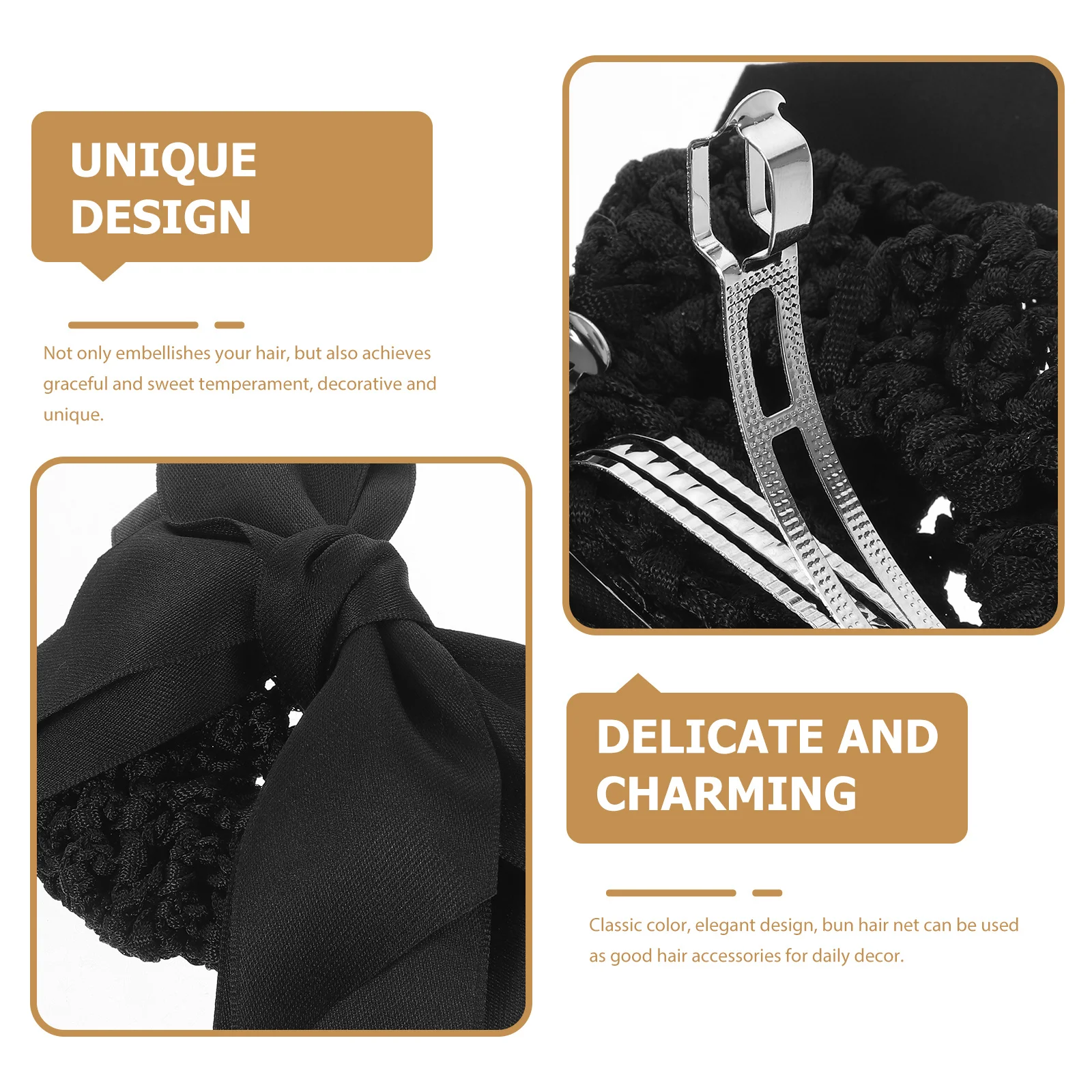 2 pçs arco hairnet clipe bun feminino hairnets para pães ballet rede de cabelo menina arco hairnet clipe de rede de cabelo barrette