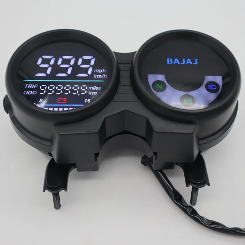 2022 Led Snelheidsmeter Voor Bajaj Boxer CT100 Elektronische Digitale Wijzigen Motorfiets Meter Instrument Colombia Markt Speedohealer